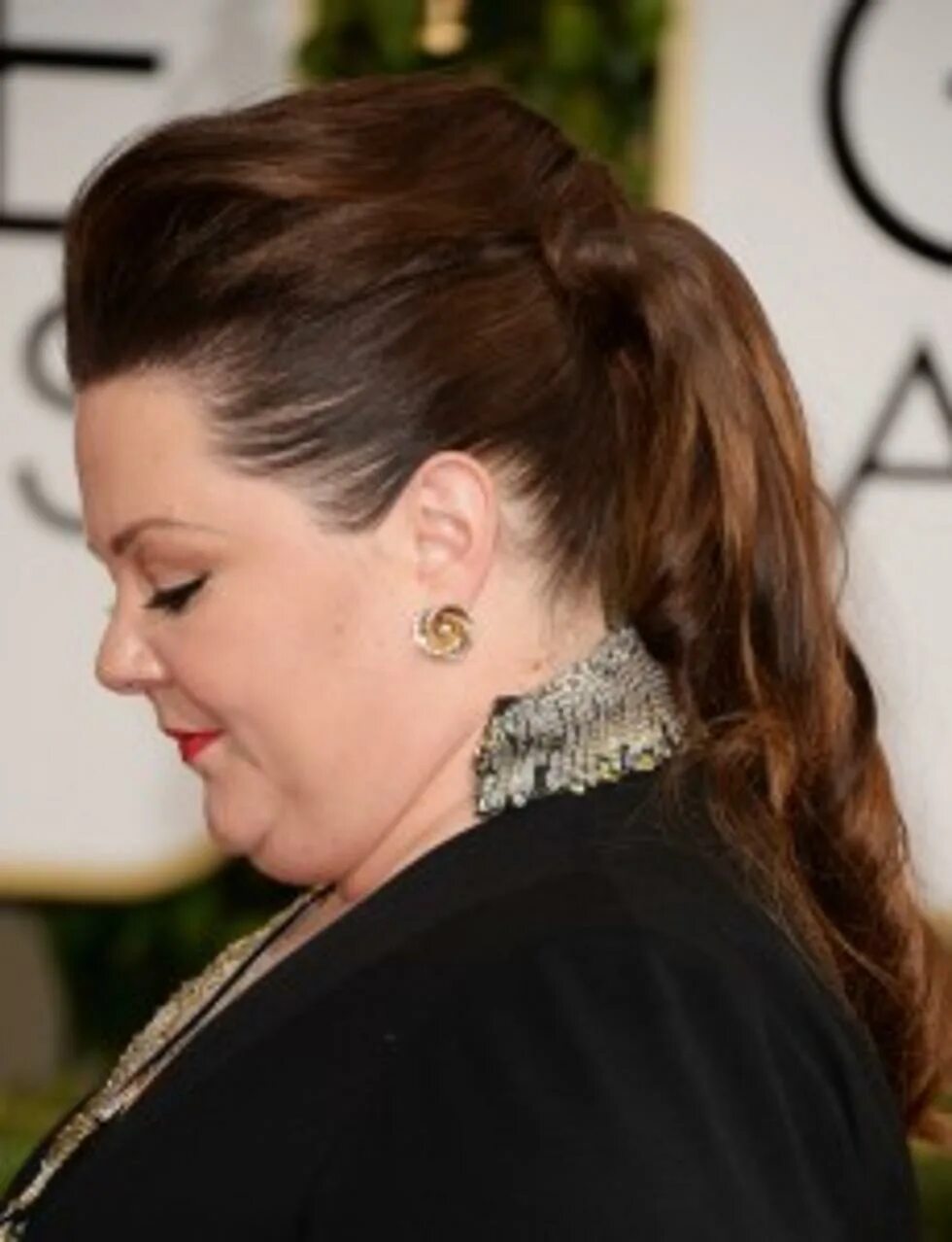 Прическа для женщины с двойным подбородком Designers Refuse To Make An Oscar Dress For Melissa McCarthy