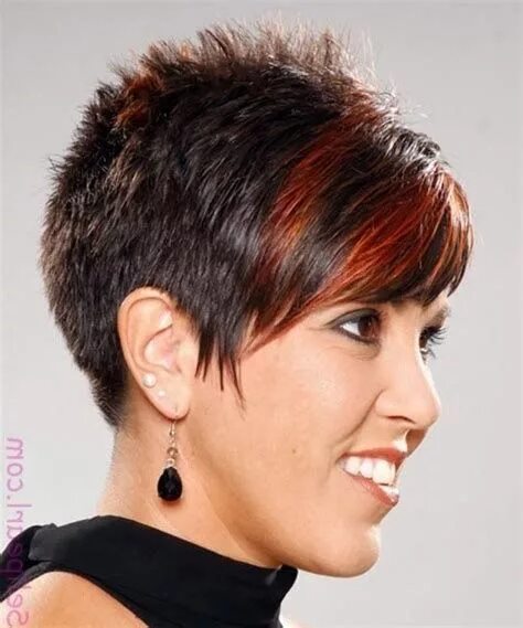 Прическа для жестких волос для женщин Image result for Short Spikey Razor Cut Hairstyles Spikey short hair, Short spik