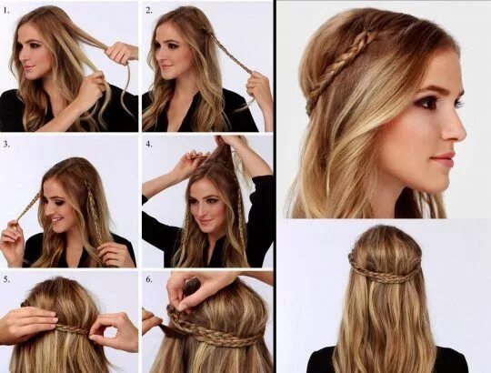 Прическа дома фото Même les plus difficiles 12 coiffures simples Coiffures simples, Coiffure, Nouve