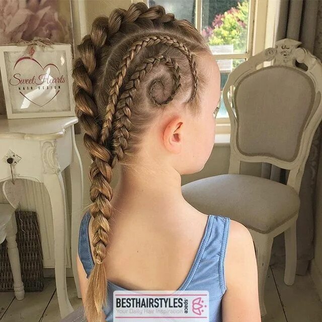 Прическа дракон для девочки Amazing Cute Hairstyles For Your Cute Daughter ! #cutehair #cutehairstyles #hair