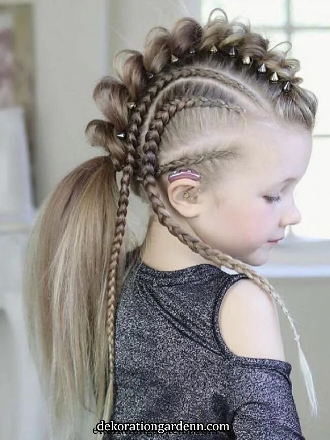 Прическа дракон для девочки Kartter mae #viking Braids mohawk in 2020 Viking hair, Hair styles, Braided hair