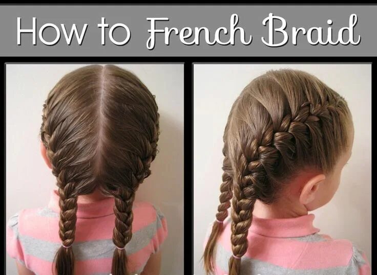 Прическа два колоска для девочки How to French Braid Hair Step by Step How To French Braid Short Layered Hair Ste