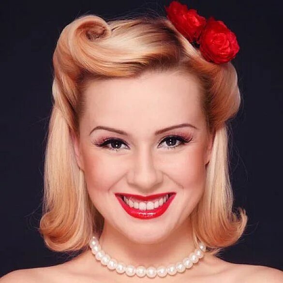 Прическа е женская vintage 1950's old hollywood hairstyles - Google Search 50s hairstyles, Retro ha