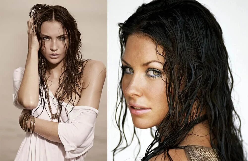 Прическа эффект мокрых волос Easy hair ideas: Wet look hair