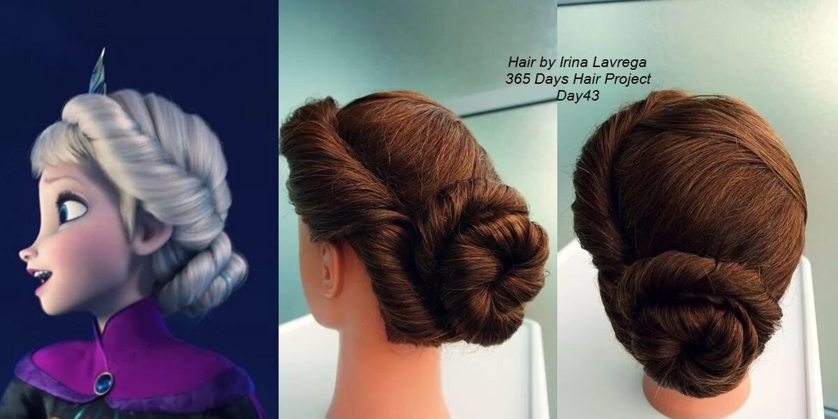 Прическа эльзы для девочки Elsa's Coronation Hairstyle from Disney's Frozen