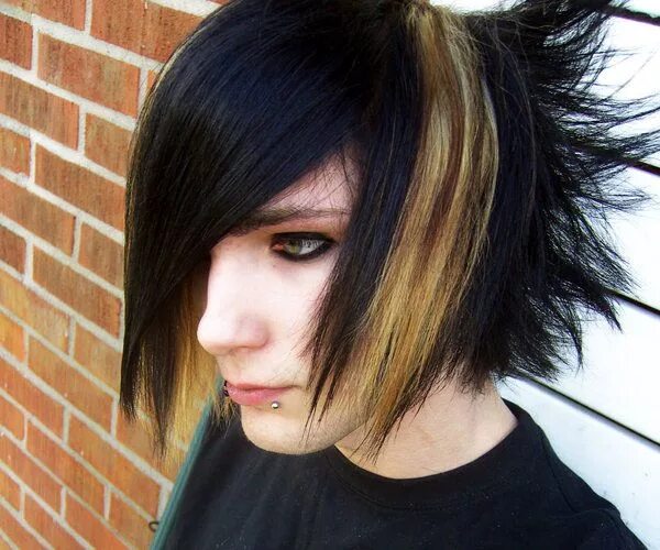 Прическа эмо Unconventional Emo hairstyles for guys, Emo hair, Hair styles