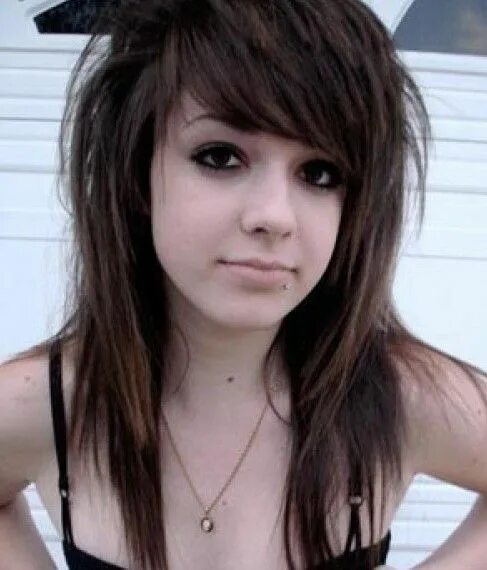 Прическа эмо для девочек Emo Hairstyles for Girls - Latest Popular Emo Girls' Haircuts Pictures Frisuren,