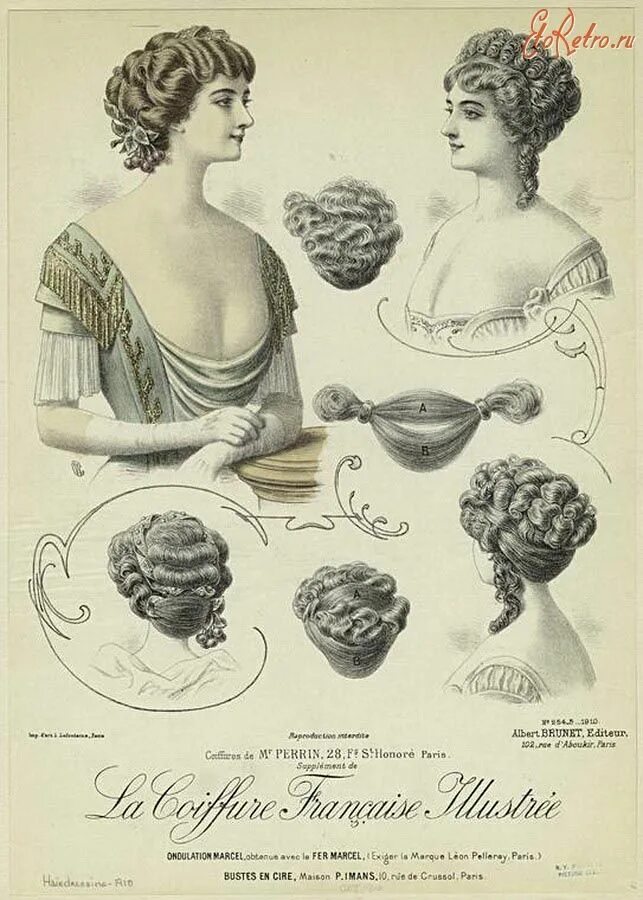 Прическа эпохи модерн как сделать Причёски... Edwardian hairstyles, Historical hairstyles, Victorian hairstyles