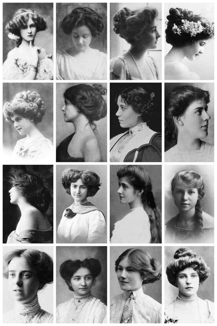 Прическа эпохи модерн как сделать THE VINTAGE THIMBLE Edwardian hairstyles, Victorian hairstyles, Historical hairs