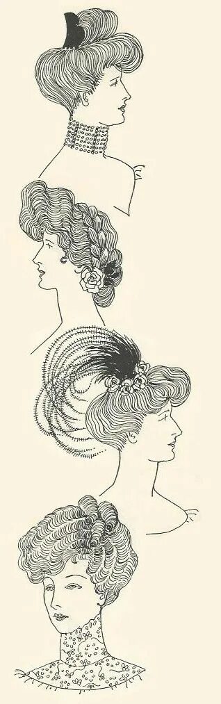 Прическа эпохи модерн как сделать Women's Edwardian Hairstyles: An Overview - HAIR AND MAKEUP ARTIST HANDBOOK Edwa