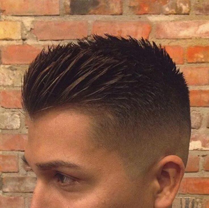 Прическа ежик Spikey crewcut, men's hairstyles (2015/2016) Really short hair, Thick hair style