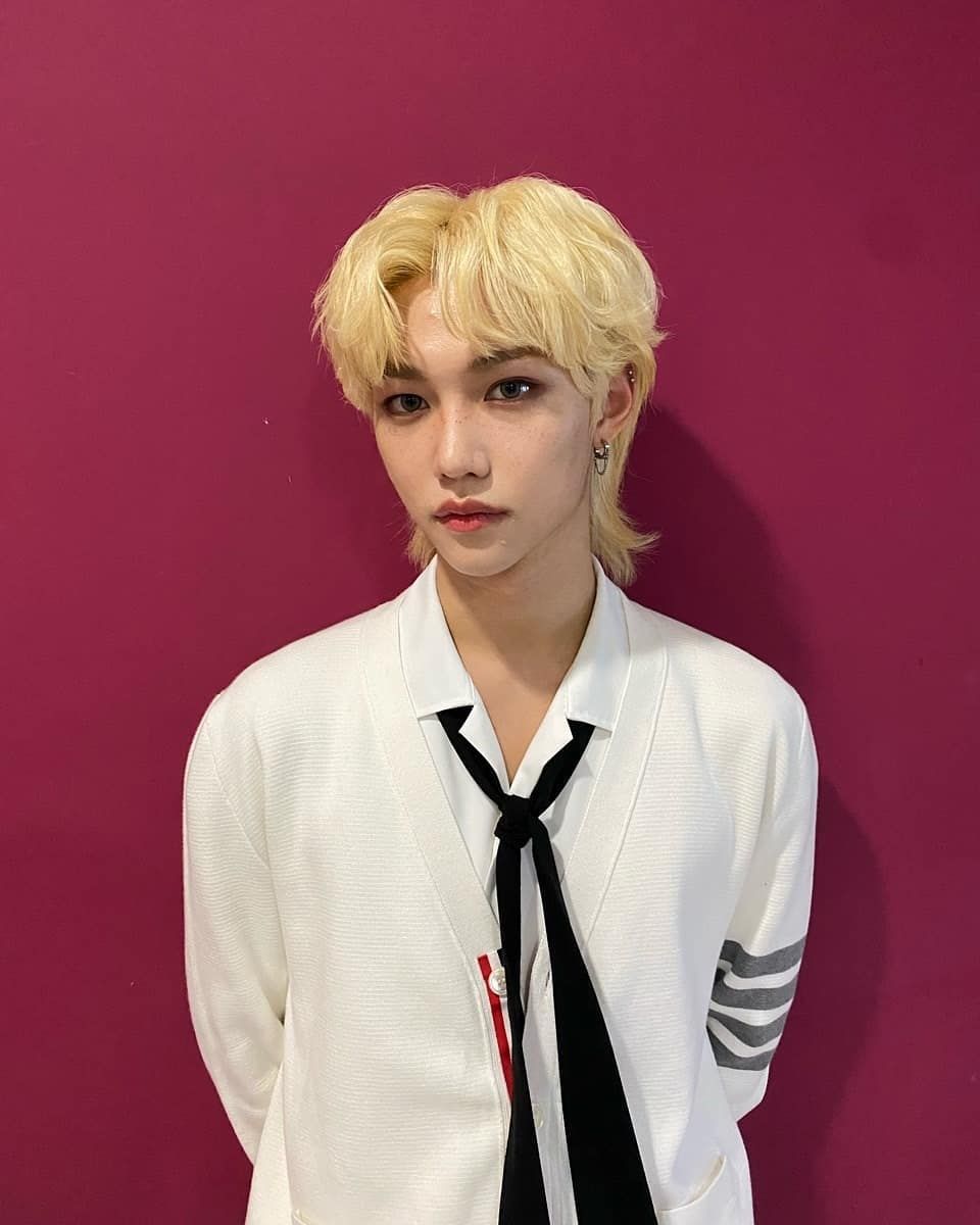 Прическа феликса стрей кидс 2024 Pin on STRAY KIDS