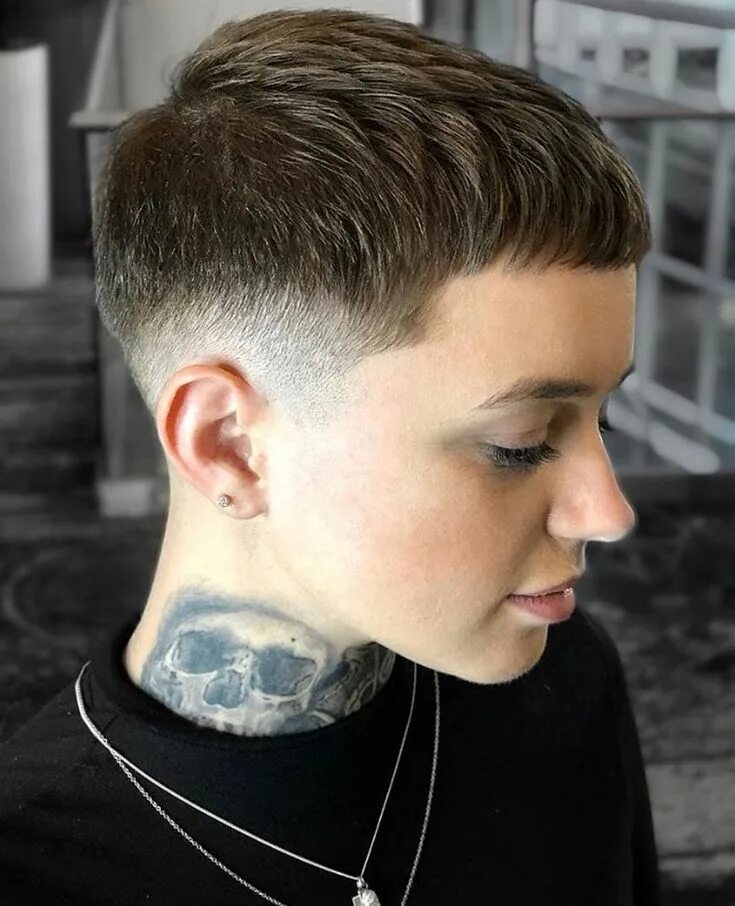 Прическа фейд женская Pin on Super short hairstyles