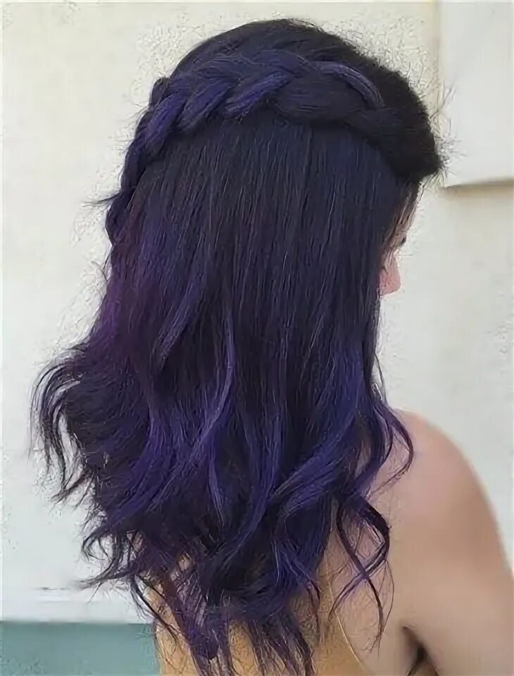 Прическа фиолетовые волосы 50+ Dark Purple Hair Color Ideas - Fashion Is My Crush Hair color purple, Dark p