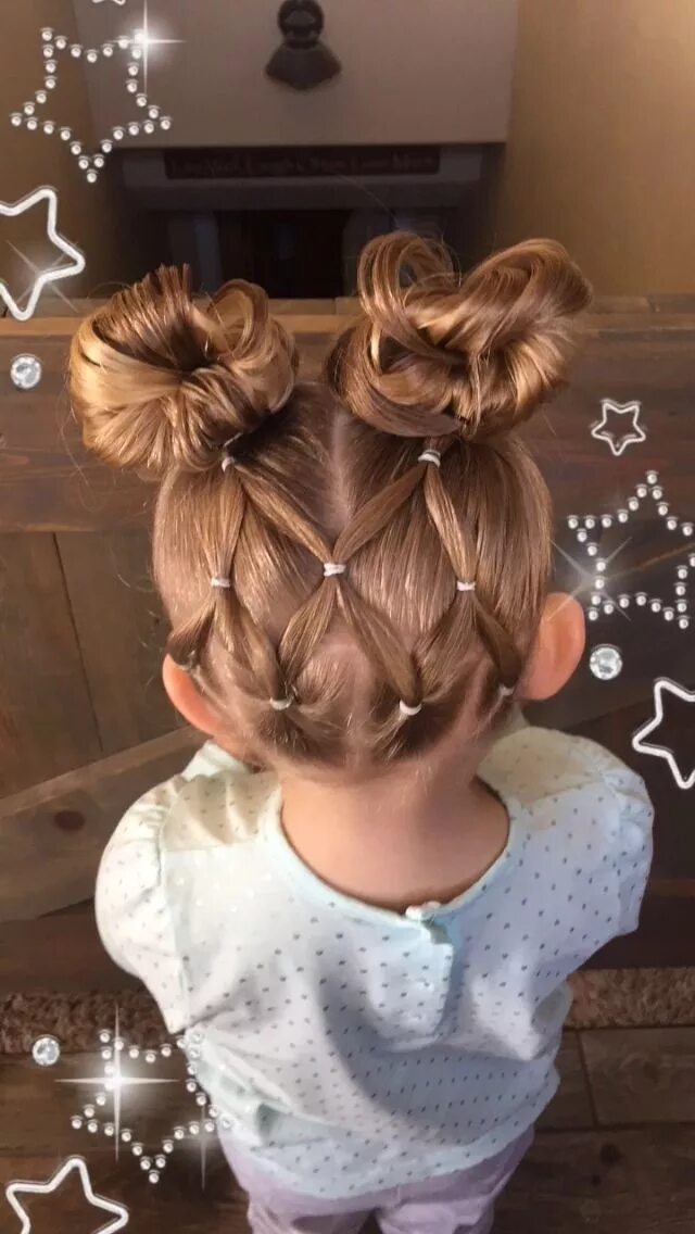 Прическа фонарики для девочки Pin on Kids hairstyles