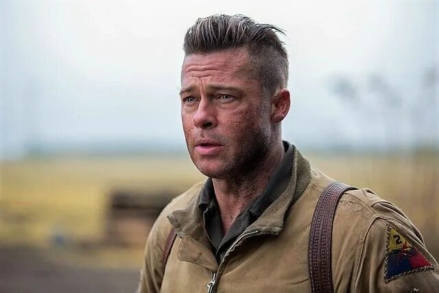 Прическа фото ярость Фотография Brad pitt fury, Brad pitt, Fury