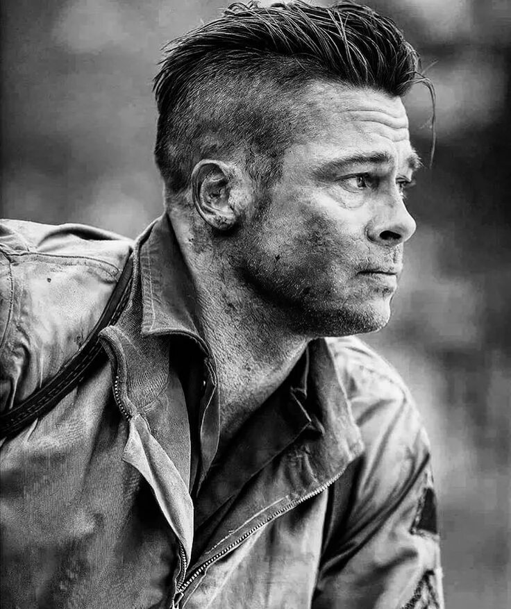 Прическа фото ярость Brad Pitt in 2023 Brad pitt, Fury haircut, Brad pitt fury