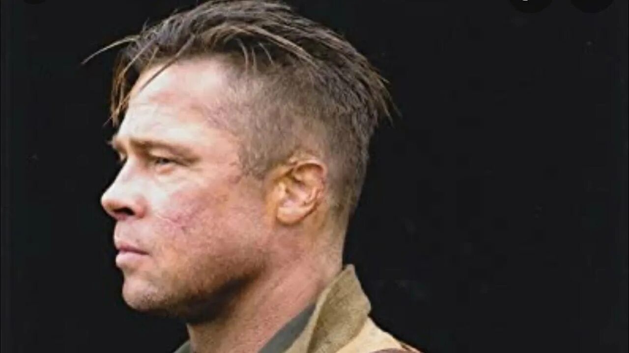 Прическа фото ярость BRAD PITT FURY HAIRCUT TUTORIAL - YouTube