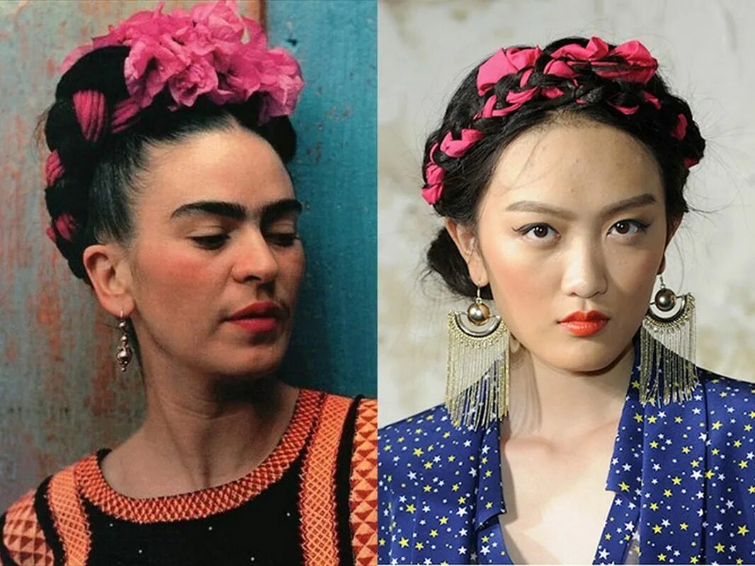 Прическа фриды кало как сделать Now and Then: Frida Kahlo's floral headpiece Como fazer uma fantasia, Acessórios