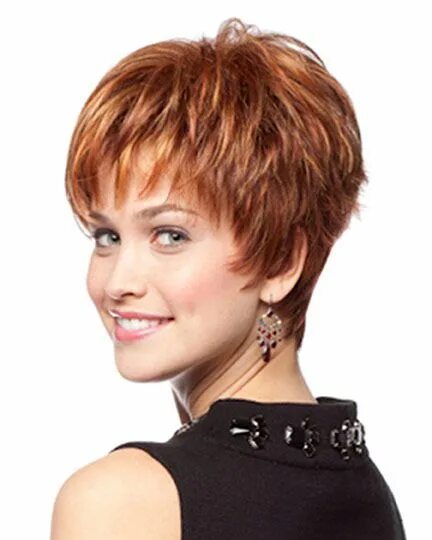 Прическа гаврош фото для женщин 50 лет TressAllure Wigs Ella Short shag hairstyles, Short hair with layers, Hair styles