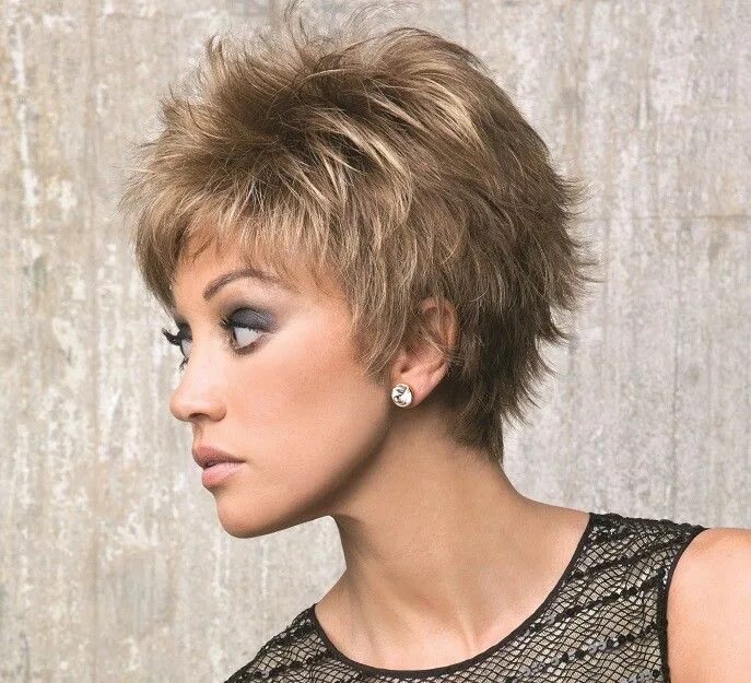 Прическа гаврош женская фото на короткие Lizzy Pixie by Rene of Paris Thick hair styles, Short hairstyles for women, Shor