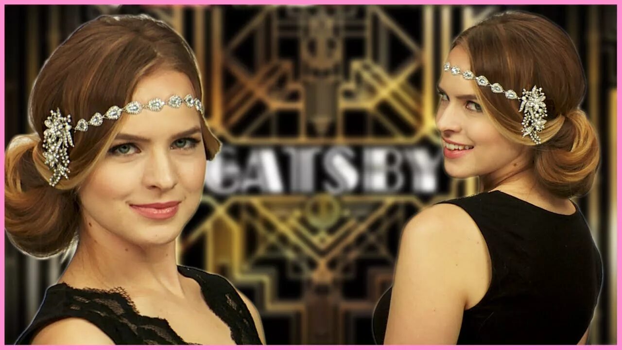 Прическа гэтсби Easy Great Gatsby Inspired Halloween Hair Tutorial With Kayley Melissa - YouTube