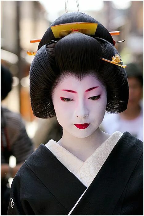 Прическа гейши фото 21 Coiffure Japonaise Traditionnelle Femme Style Geisha, Geisha japan, Japanese 