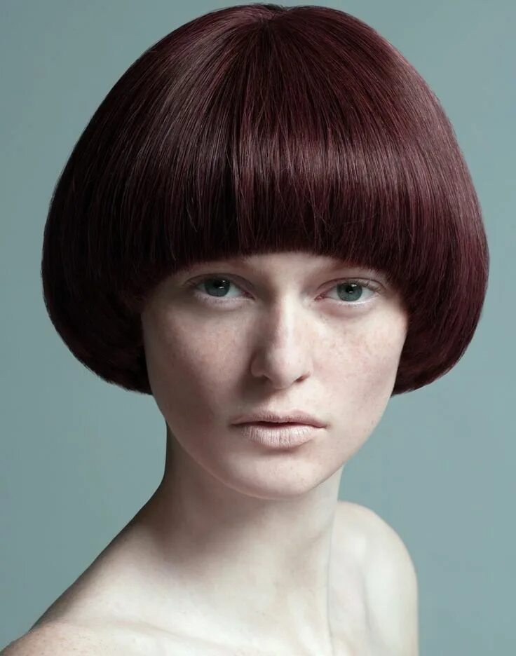 Прическа горшок женская фото Christos Karantzolas Mushroom hair, Bowl cut, Short hair with bangs