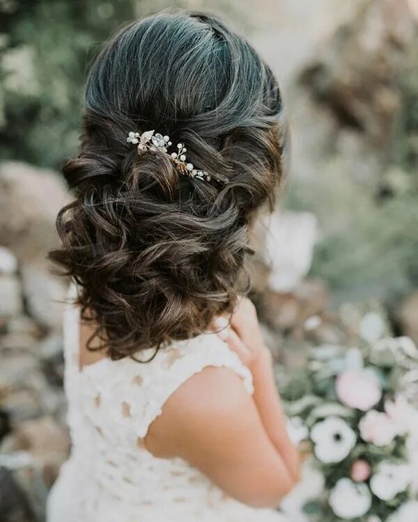 Прическа гостя на свадьбу длинные волосы ❤ 110 Wedding Hairstyles for Long Hair from Hair and Makeup by Steph - Hi Miss P