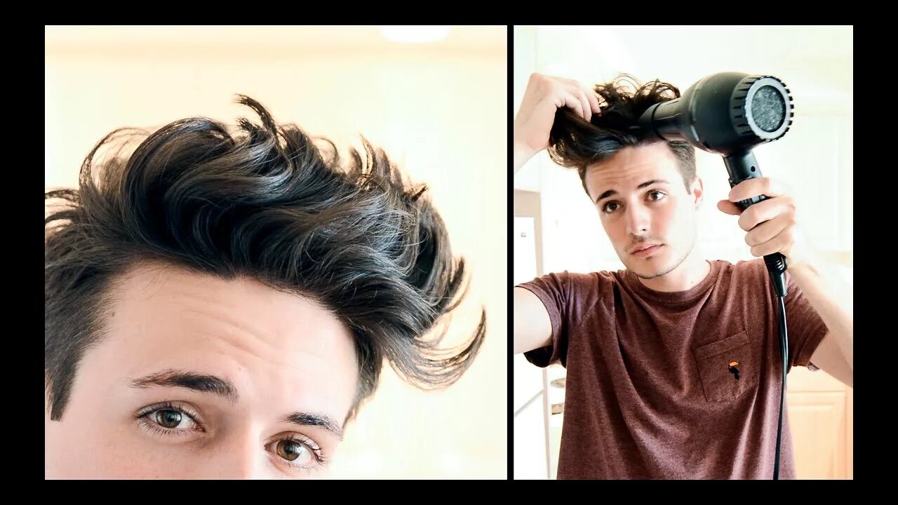 Прическа гранж как сделать Mens Hairstyle Messy, Textured, Beachy Hair Tutorial - YouTube