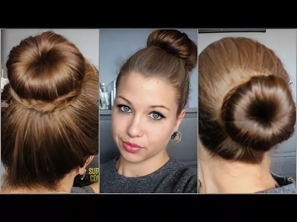 Прическа гулька на голове женская French Twist into Rope Braid Back-to-School Cute Girls Hairstyles - YouTube Chig