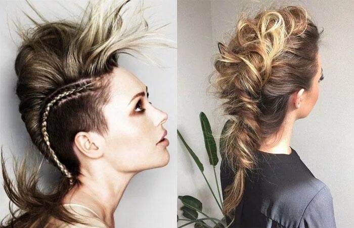 Прическа hair Коса ирокез: как сделать прическу на длинных, средних волосах, кому подходит фра