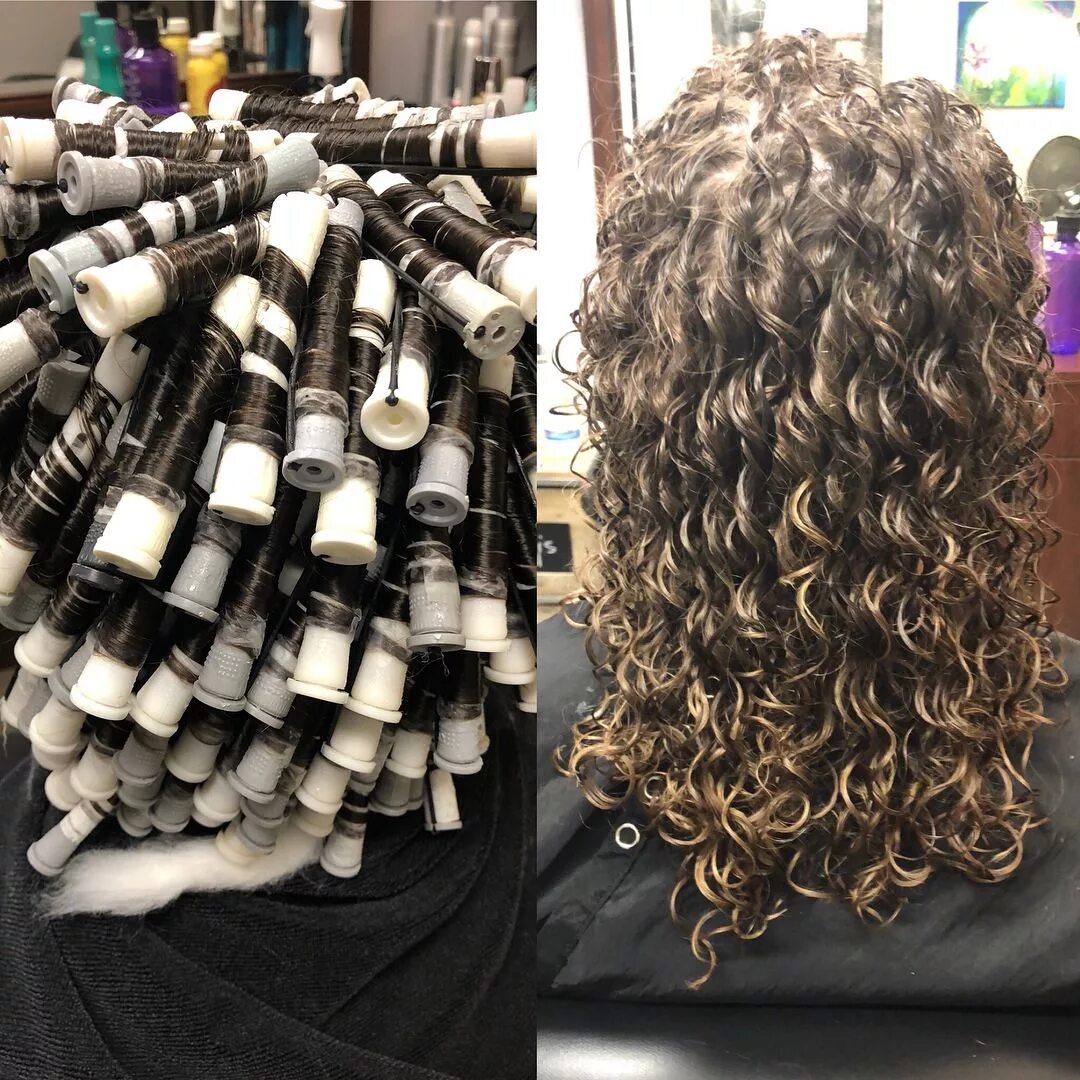 Прическа химическая завивка фото Spiral perm!! I LOVE doing perms because I can keep the hair and curls looking h