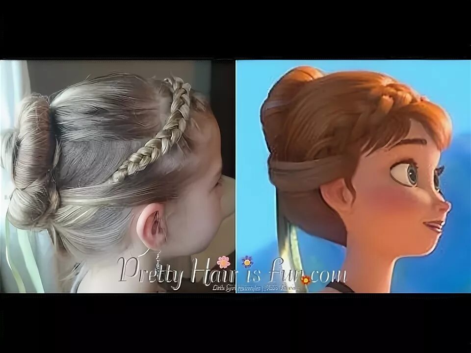 Прическа холодная ANNA CORONATION HAIRSTYLE FROM DISNEY'S FROZEN! ❄ - YouTube