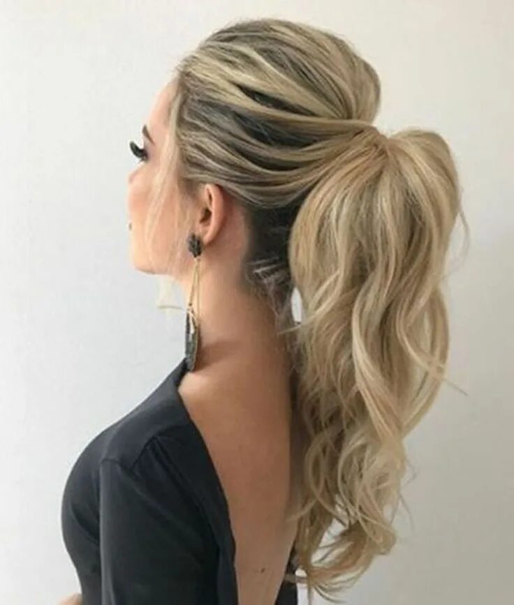 Прическа хвост фото на средние Diy ponytail ideas you're totally going to want to 2019 hair Pony hairstyle