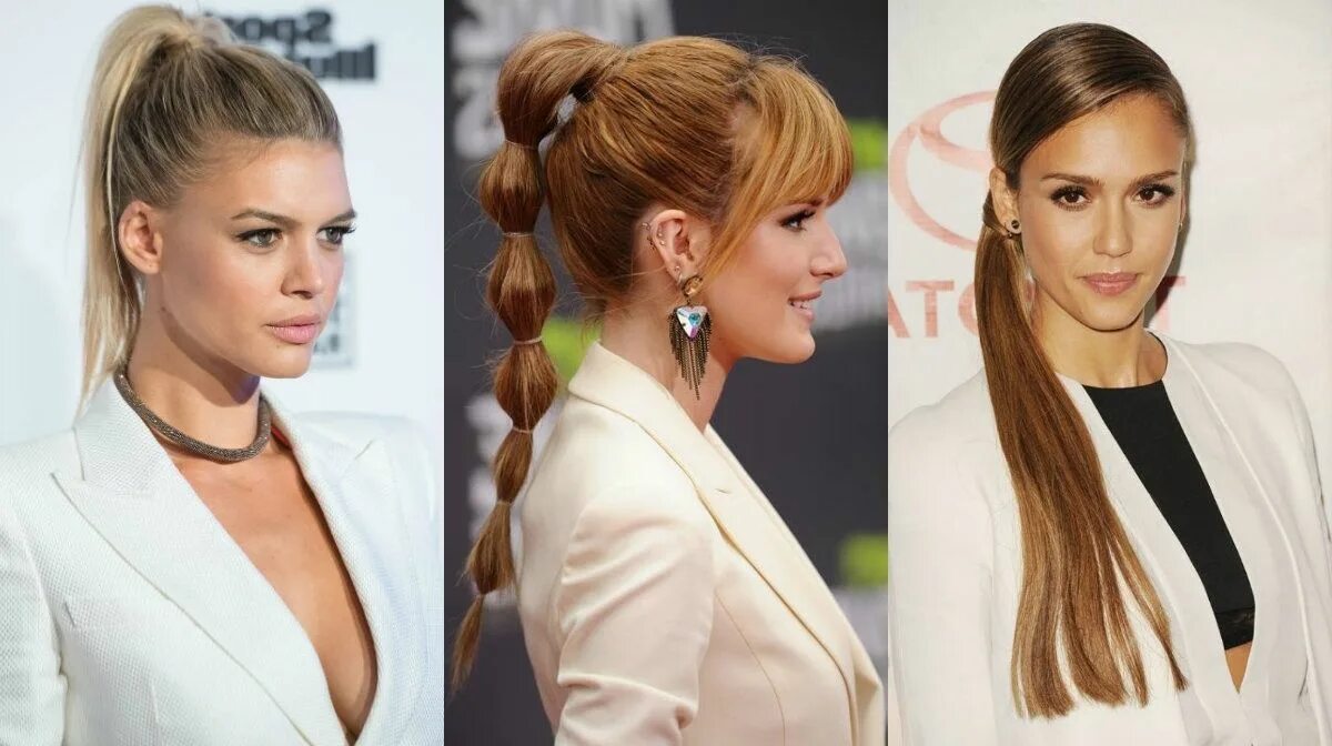 Прическа хвост на средние 20 Inspirations High Bubble Ponytail Hairstyles