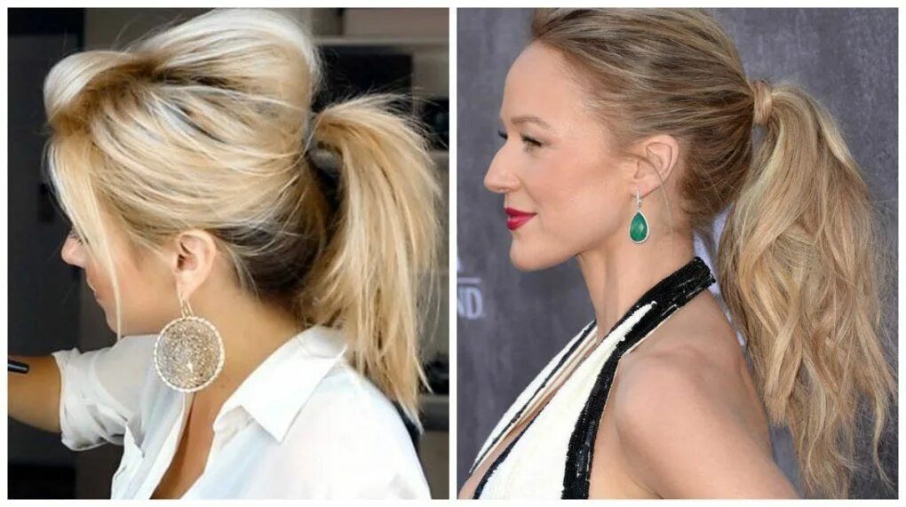 Прическа хвост на средние волосы 2024 Top Long Hairstyles Ponytail - Best Hairstyles Women - Frisuren #ponytail #ponyt