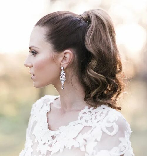 Прическа хвост на средние волосы на свадьбу Das Brautstyling: Tolle Ideen für das Haarstyling der Braut Unique wedding hairs