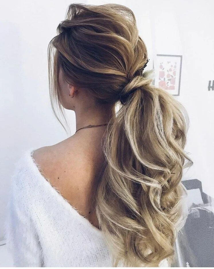 Прическа хвост на средние волосы с кудрями 38 Charming Ponytail Hairstyles Ideas With Sophisticated Vibe Long hair styles, 