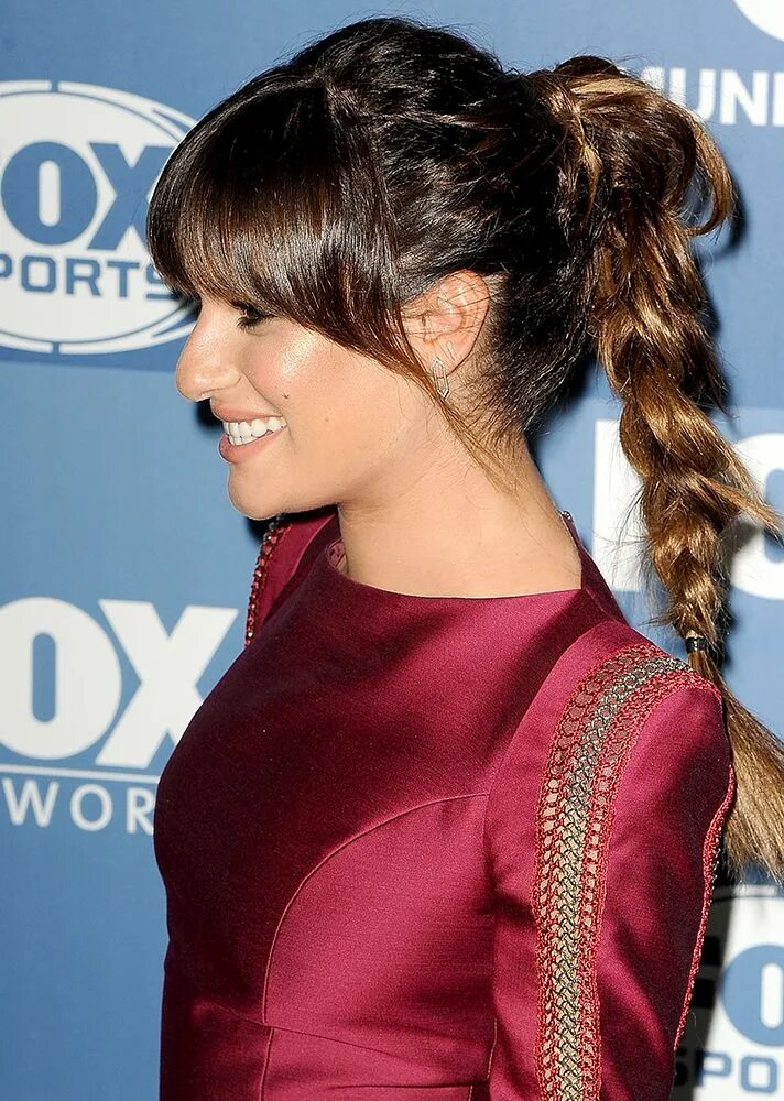 Прическа хвост с челкой фото How to Wear a Ponytail with Bangs: 15 Celebrity-Inspired Ways Teen hairstyles, H