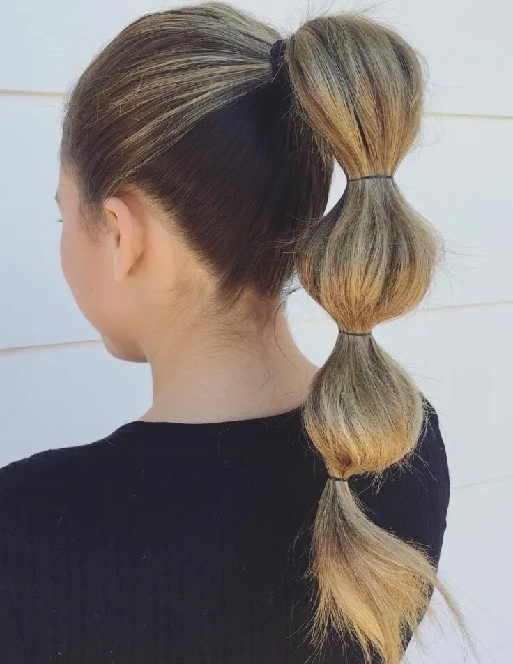 Прическа хвост с резинками на длинные 20 Creative Back to School Hairstyles to Try in 2024 High ponytail hairstyles, L