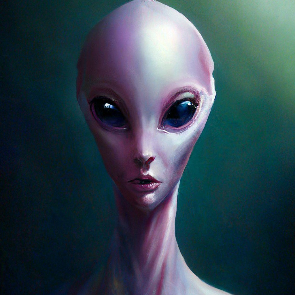 Прическа инопланетянки для девочки "Alien girl" - image created in Shedevrum