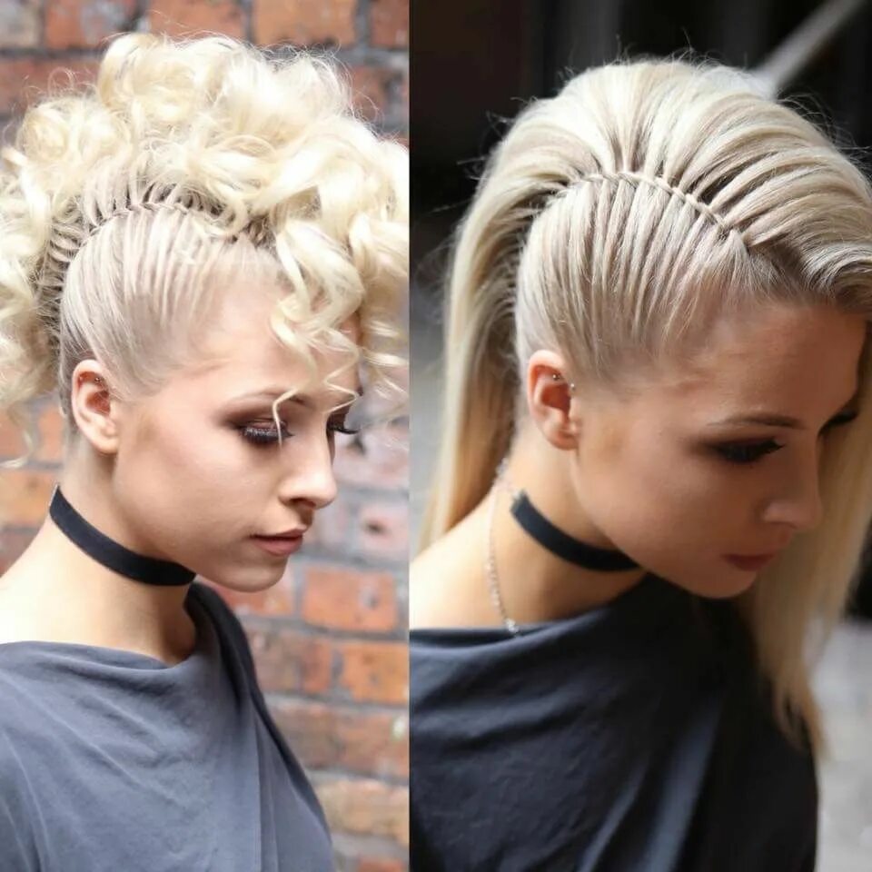 Прическа ирокез на длинные волосы Sweethearts hair designs faux hawk Long hair styles, Mohawk hairstyles, Hair tut