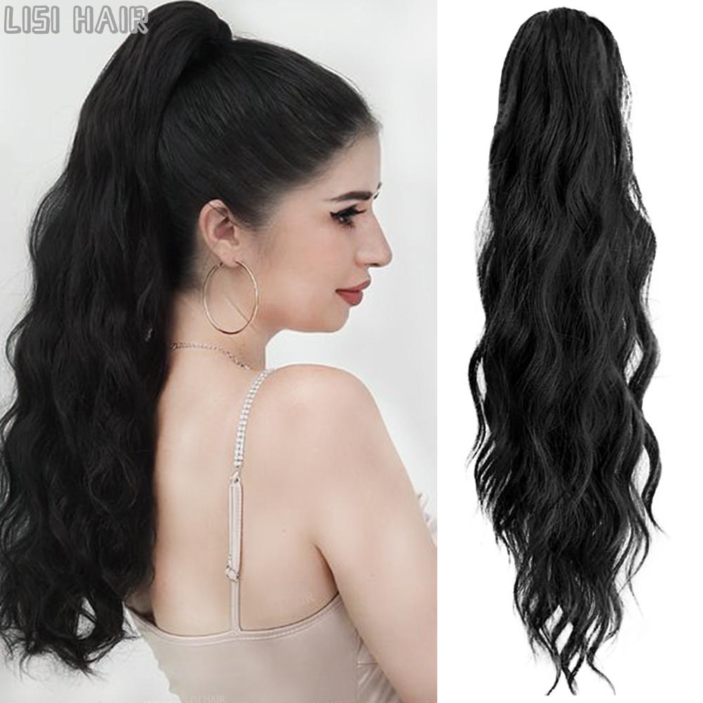 C$ 6.64 - 7.74 Pas cher Fake Hair Ponytail Long Straight Hair Pieces Synthetic H