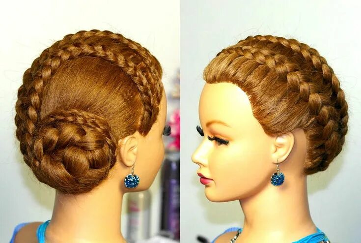 Прическа из косичек на длинные волосы женские Braided Updo Hairstyles for Long and Medium Hair