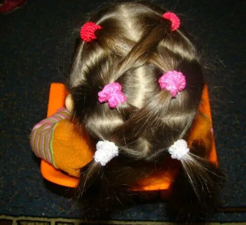 Прическа из резинок для девочек в садик Girl's hairstyle Hair styles, Little girl hairstyles