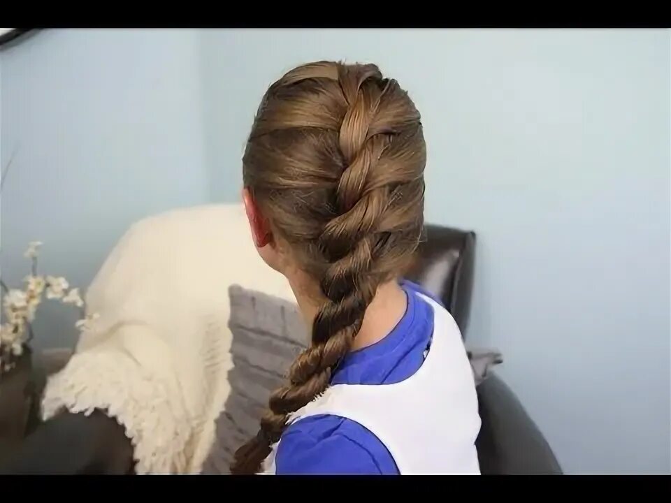 Прическа из жгутов на длинные волосы French Twist into Rope Braid Easy Hairstyles Rope braided hairstyle, Rope hairst