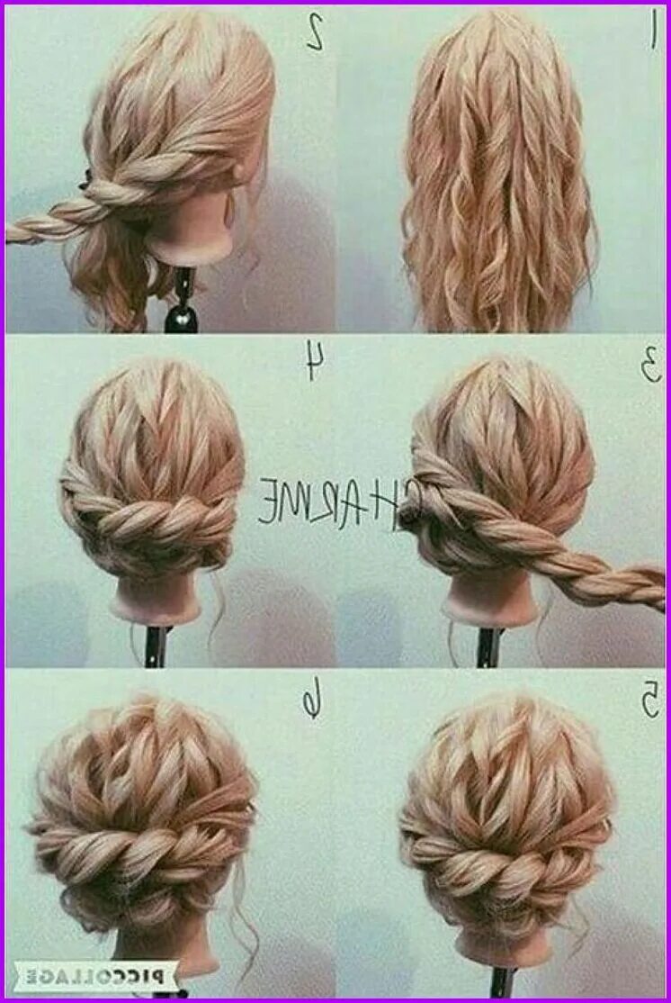 Прическа из жгутов на средние волосы 29 Awesome Things You Can Learn From Easy At Home Updo Prom hair medium, Prom ha