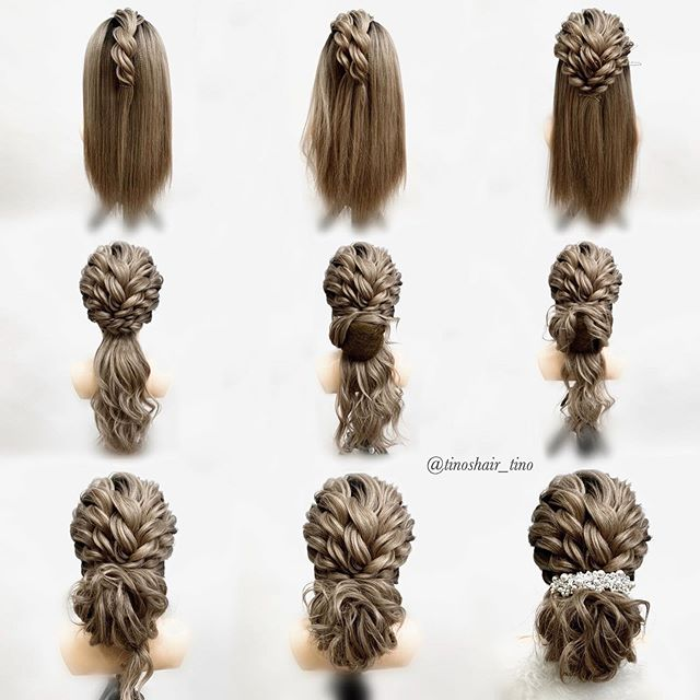 Прическа из жгутов на средние волосы T I N O S O I N I N E N (@tinoshair_tino) * Фото и видео в Instagram Long hair s