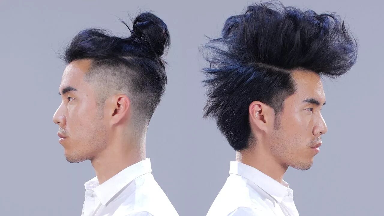 Прическа кабриолет мужская 1 Man + 12 Hairstyles - YouTube